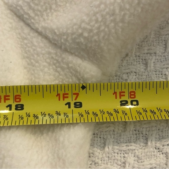 Carolyn Taylor/White Fleece /zipper jacket / hood/ pockets / Size M / - Picture 8 of 11